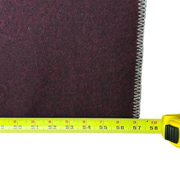 Vintage Pearce Woolrich Wool Blanket Stadium Camp Throw Varsity Maroon Carolina - Picture 7 of 13